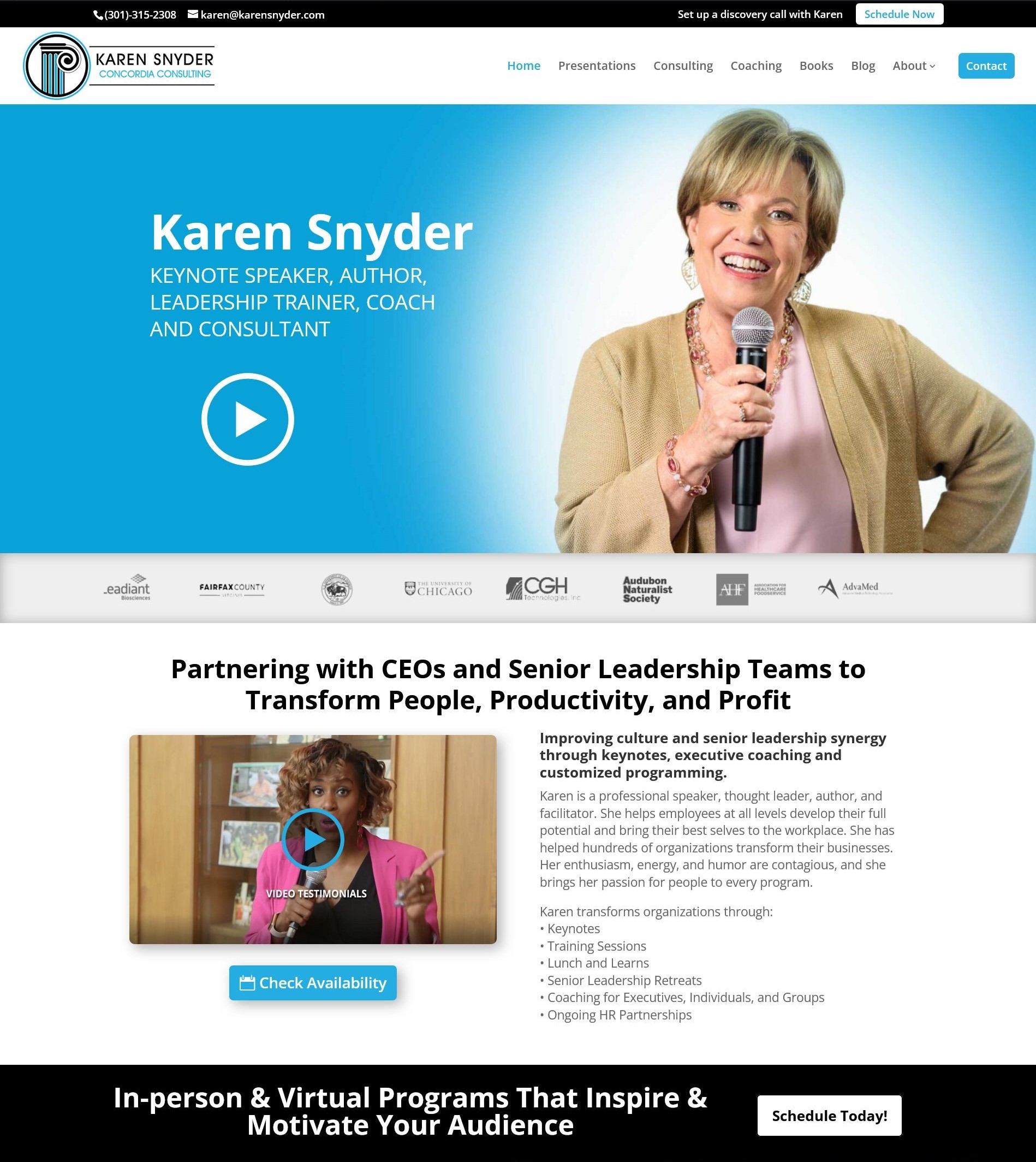 divi theme karen-snyder-website-project by dev naymul thumb